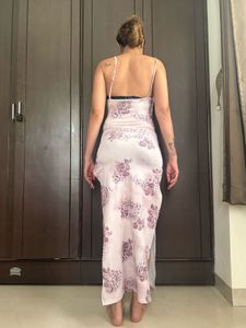 Sheer Floral Maxi Dress