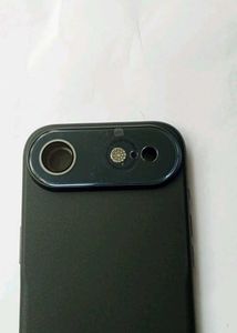17 air Black Phone Case with Dual Camera Lens