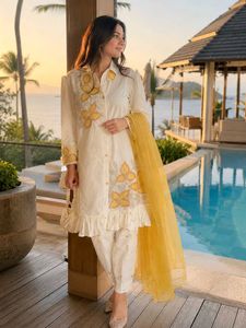 Elegant Embroidered cord-Set with Dupatta