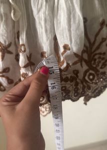 Boho Embroidered Eyelet Mini Skirt