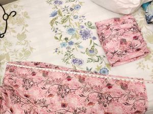 Pink Floral Print Kurta