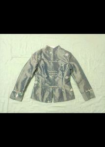 Chinese Cheongsam Sage Silk Jacket