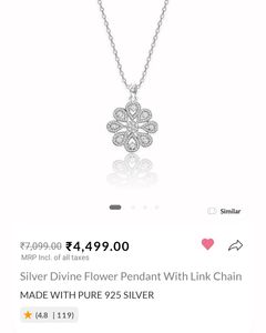 Sale 🎇 GIVA Real Silver Chain Pendant