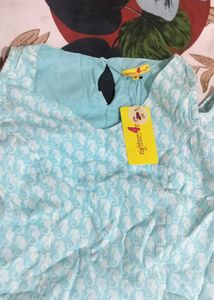 Light Blue Cold Shoulder Dress