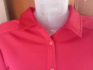 Red Crop Top Shirt