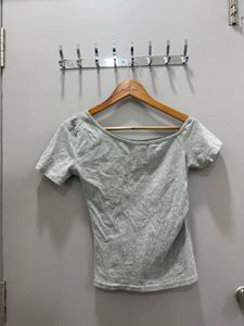y2k one side off the shoulder top