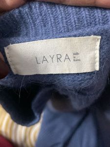 Blue Woollen Sweater Top