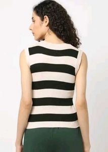 Striped Knit Tank Top- Size S
