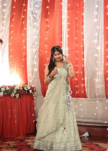 Designer mirror work Lehenga Choli Set