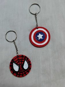 Spiderman &amp; Captain America Keychain Set