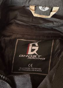 Men's Black Graphic Jacket racing biker