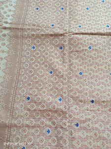 Embroidery Work Silk Saree With Blouse