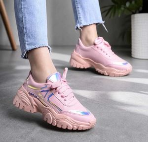 Chunky Platform Pink Sneakers