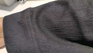 Black Textured Long Sleeve Shirt