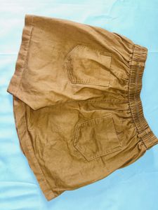 Women's Brown Utility Skort