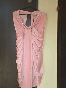 💗 PINK DHOTI-STYLE READYMADE SAREE 💗
