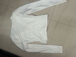 Lace-Trimmed Long Sleeve Top