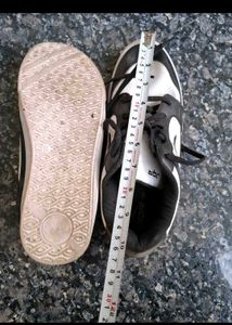 Men's White &amp; Black Sneakers