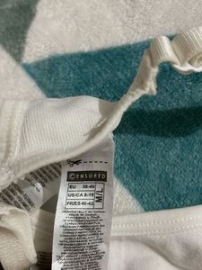 Censored White Sports Bra