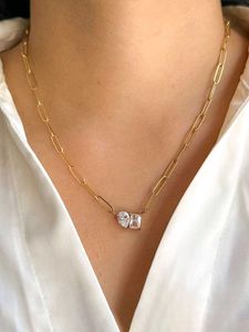 'Toi et Moi'  Antiturnish Necklace
