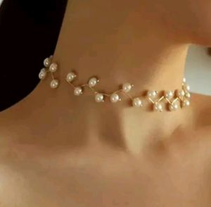 White Pearl Choker Necklace