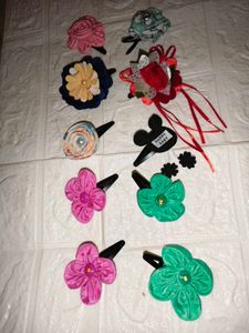 Handmade Floral Hair Clips