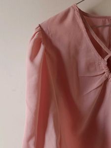 Tokyo talkies Pink Crisscross Top