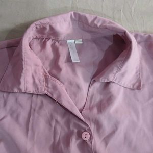 Classic Pink Button-Up Shirt