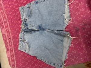 Light Wash Denim Shorts