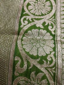 Green Banarasi Silk Saree