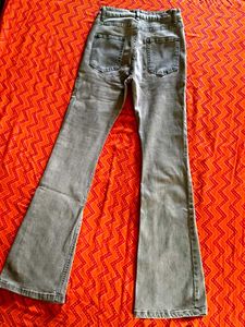 Grey Flare Jeans