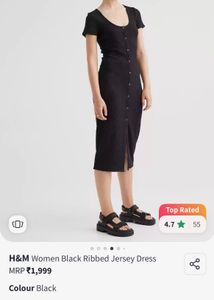 H&amp;M Ribbed Bodycon Dress