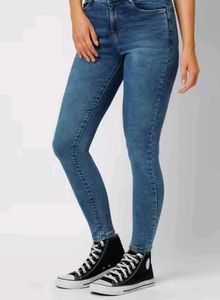 High waist Blue Denim Jeans
