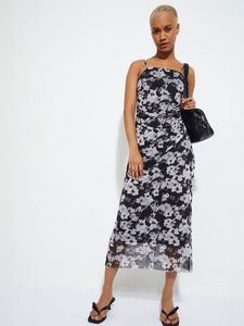 Floral Print Sheer Dress