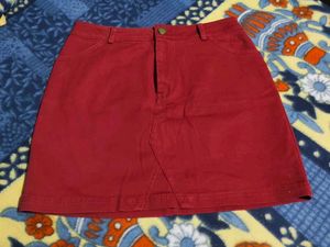 Red Mini Skirt