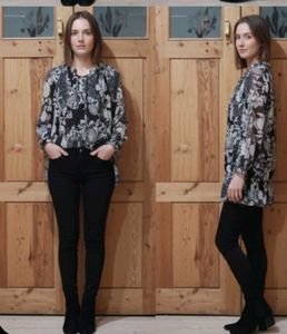Floral Print Tunic Top