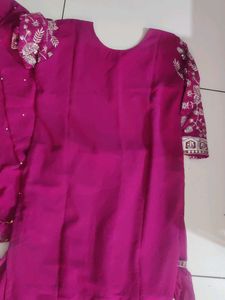 Embroidered Sharara Set with Dupatta