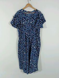 Navy Blue Printed Dress (Women)