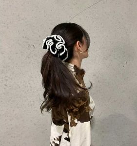Chunky Crochet Flower Hair Scrunchie