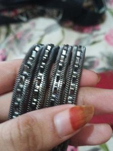 Oxidised Jhumka Bangles