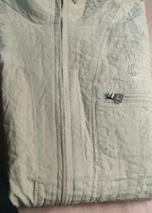 Light Yellow Quilted Jacket