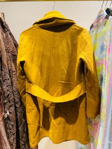 Mustard Suede-like Jacket