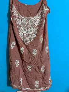 Embroidered Cotton Kurta