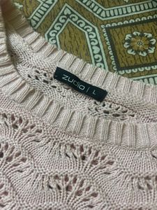 Peach Knit Sweater