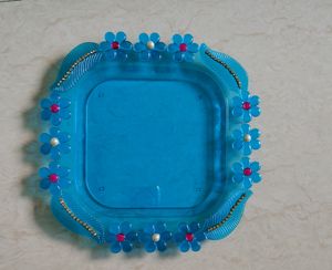 Decorative Plastic Plate For Festival