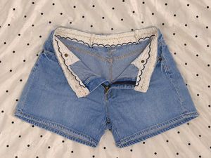 Cute Light Wash Denim Shorts