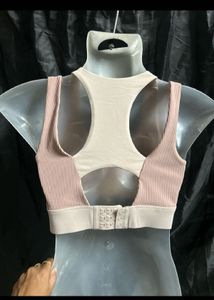 Comfortable Two-Tone Sports Bra