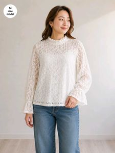 Elegant White Lace Top