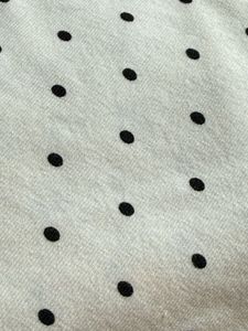 White Polka Dot V-Neck Cropped Top