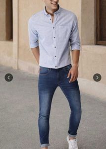 Men's Striped Button-Down Shirt